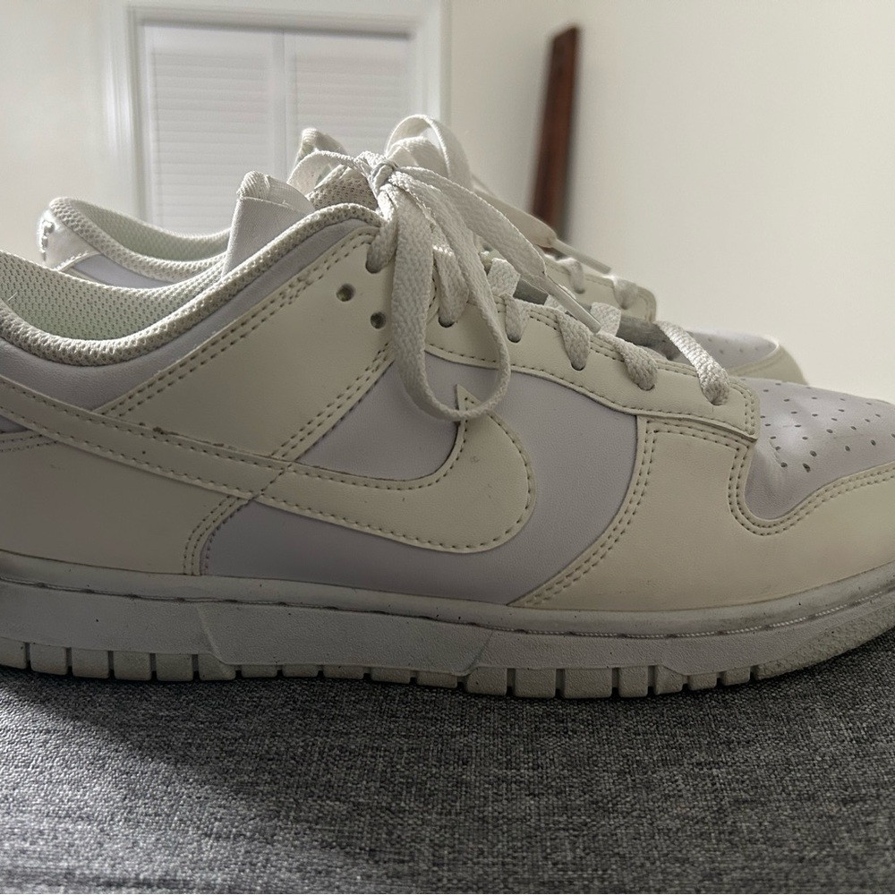 Nike Cream and White Low-Top Sneakers